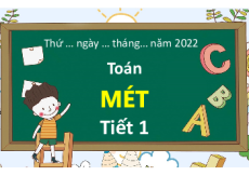 Giáo án powerpoint Mét | Chân trời sáng tạo Toán lớp 2
