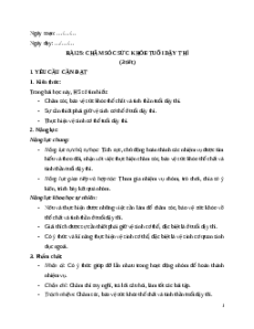 Giáo án Bài 25 Khoa học lớp 5 Kết nối tri thức: Chăm sóc sức khoẻ tuổi dậy thì