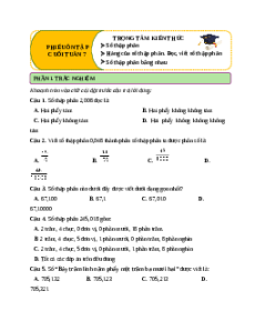Bài tập cuối tuần Toán lớp 5 Chân trời sáng tạo Tuần 7