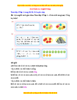Giải Sgk Toán lớp 3 Bài 56: Ôn tập các phép tính (Chân trời sáng tạo)