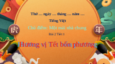 Giáo án Powerpoint Bài 2: Hương vị Tết bốn phương Tiếng việt lớp 3 Chân trời sáng tạo