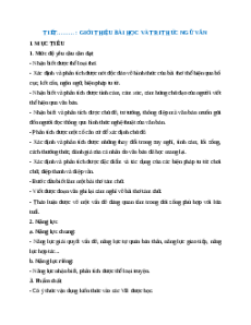 Giáo án Tri thức ngữ văn trang 11 Ngữ Văn 9 Chân trời sáng tạo