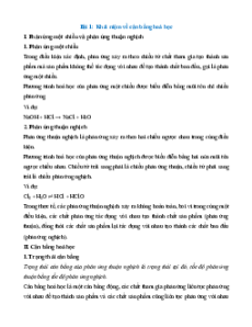 Lý thuyết Hóa học 11 Kết nối tri thức (cả năm)