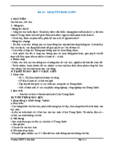 Giáo án Bài 26 Địa lí 11 Cánh diều (2024): Kinh tế Trung Quốc