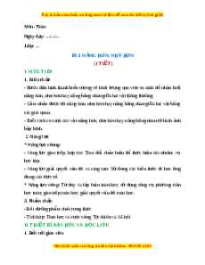 Giáo án Nặng hơn, nhẹ hơn Toán 2 Chân trời sáng tạo