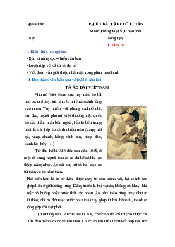 Bài tập cuối tuần Tiếng Việt lớp 5 Chân trời sáng tạo Tuần 16