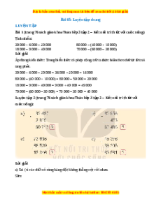 Giải Sgk Toán lớp 3 Bài 65: Luyện tập chung (Kết nối tri thức)