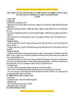 Giáo án Bài 8 Lịch sử 11 Chân trời sáng tạo (2024): Một số cuộc khởi nghĩa và chiến tranh giải phóng trong lịch sử VN