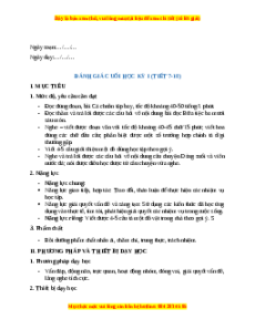 Giáo án Đánh giá cuối học kì 1 Tiếng Việt 2 Chân trời sáng tạo