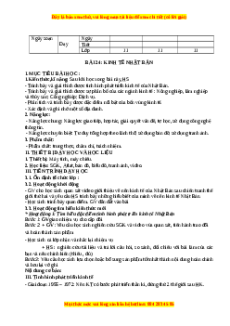 Giáo án Bài 24 Địa lí 11 Kết nối tri thức (2024): Kinh tế Nhật Bản