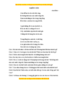 Phiếu bài tập Tuần 2 Chiều Xuân Ngữ văn 7