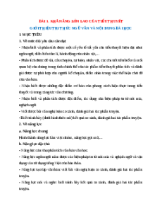 Giáo án Bài 1 Ngữ Văn 12 Kết nối tri thức (năng lực số)