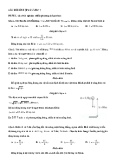 Bài tập ôn tập + Đề kiểm tra Vật Lí 10 Chân trời sáng tạo Chương 7