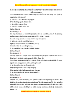 Trắc nghiệm Lịch sử 10 Bài 14 Chân trời sáng tạo: Hành trình phát triển và thành tựu văn minh Đông Nam Á cổ - trung đại