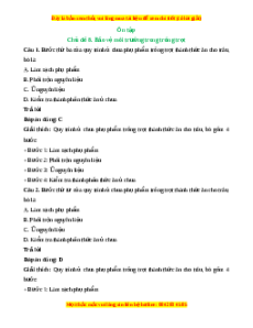 Trắc nghiệm Ôn tập chủ đề 8: Bảo vệ môi trường trong trồng trọt Công nghệ 10 Cánh diều
