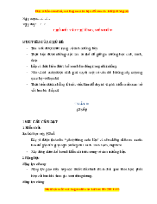 Giáo án Tuần 9 HĐTN lớp 4 Kết nối tri thức