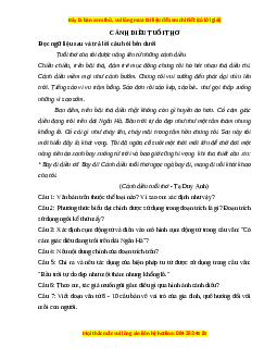 Phiếu bài tập Tuần 5 Cánh diều tuổi thơ Ngữ văn 6