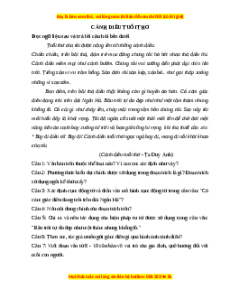 Phiếu bài tập Tuần 5 Cánh diều tuổi thơ Ngữ văn 6