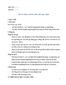 Giáo án Bài 15: Năng lượng liên kết hạt nhân Vật Lí 12 Chân trời sáng tạo