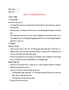 Giáo án Bài 22 Hóa học 12 Kết nối tri thức: Sự ăn mòn kim loại