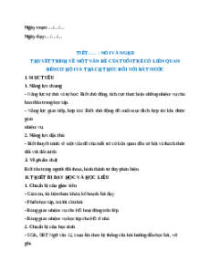 Giáo án Thuyết trình về một vấn đề của tuổi trẻ Ngữ Văn 12 Cánh diều