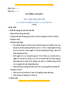 Giáo án Học chăm, học giỏi Tiếng việt 2 Cánh diều