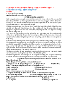 22 Đề đọc hiểu Văn 6 Truyện cổ tích - Truyền thuyết (cấu trúc mới)