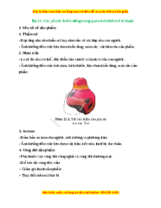 Lý thuyết Công nghệ 10 Cánh diều Bài 21: Các yếu tố ảnh hưởng trong quá trình thiết kế kĩ thuật