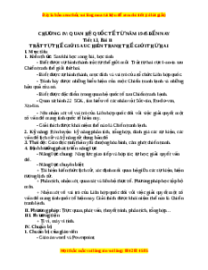 Giáo án Bài 11 Lịch sử 9: Trật tự thế giới mới sau chiến tranh thế giới thứ hai