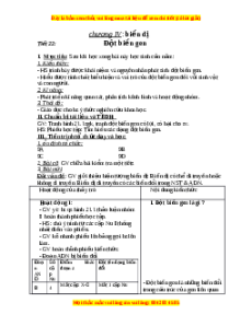 Giáo án Đột biến gen Sinh học 9