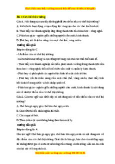 Trắc nghiệm KTPL 10 Bài 4 Chân trời sáng tạo: Cơ chế thị trường