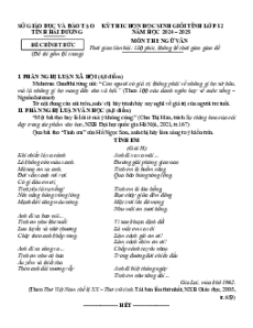 Bộ 15 đề thi HSG Ngữ văn 12 có lời giải