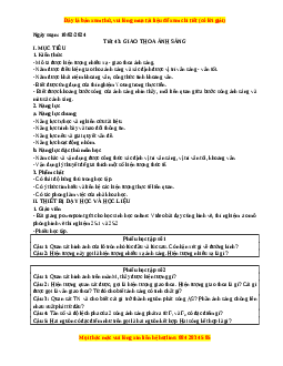 Giáo án Vật lí 12 Bài 25: Giao thoa ánh sáng