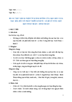 Giáo án Bài 16 Địa lí 9 Kết nối tri thức (2024): Thực hành