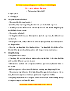 Giáo án Địa lí 8 Bài 2 Cánh diều (2024): Địa hình Việt Nam