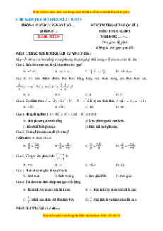 Đề thi giữa kì 1 Toán 8 Cánh diều (Đề 6)