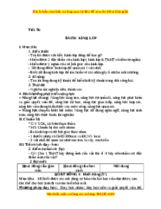 Giáo án Kính lúp Vật lí 9