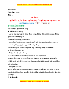 Giáo án Luyện tập chung (Trang 92) Toán lớp 2 Cánh diều