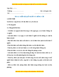 Giáo án Miễn dịch ở người và động vật Sinh học 11 Kết nối tri thức