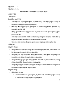 Giáo án Bài 43 KHTN 9 Kết nối tri thức (2024): Nguyên phân và giảm phân