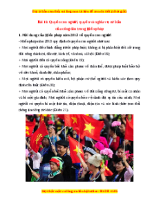 Lý thuyết KTPL 10 Kết nối tri thức Bài 16: Quyền con người, quyền và nghĩa vụ cơ bản của công dân trong Hiến pháp
