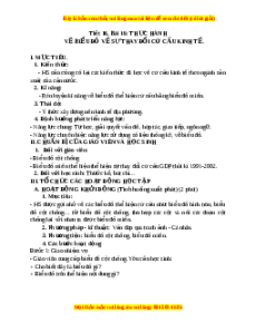 Giáo án Bài 16 Địa lí 9: Thực hành: Vẽ biểu đồ về sự thay đổi cơ cấu kinh tế