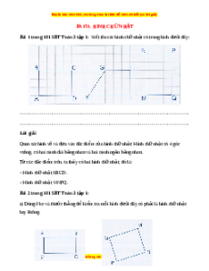 VBT Toán lớp 3 Bài 51 (Cánh diều): Hình chữ nhật