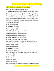 Bộ trắc nghiệm Địa lí 10 Kết nối tri thức (có đáp án)