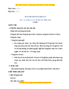 Giáo án Ôn tập giữa học kì 1 Tiếng việt 2 Cánh diều