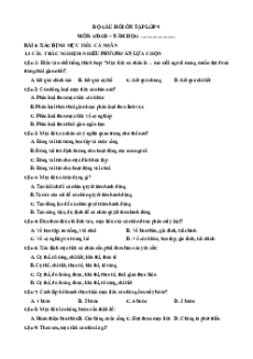 Câu hỏi ôn tập + Đề kiểm tra GDCD 8 Bài 6 (chung cho ba sách)