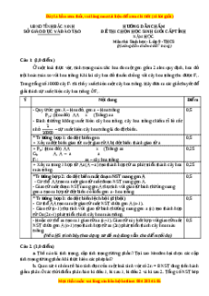 Đề thi hsg Sinh học 9 Tỉnh Bắc Ninh năm 2023 có đáp án