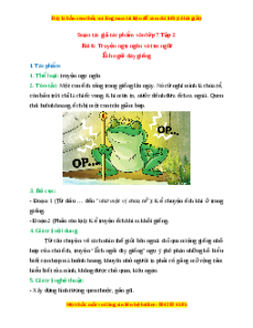 Tác giả - tác phẩm Bài 10: Truyện ngụ ngôn và tục ngữ Ngữ văn 7 Cánh diều