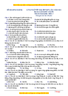 Đề thi thử Địa lí Sở Hòa Bình năm 2023