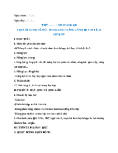 Giáo án Thuyết minh về một danh lam thắng cảnh hay di tích lịch sử Ngữ Văn 9 Chân trời sáng tạo
